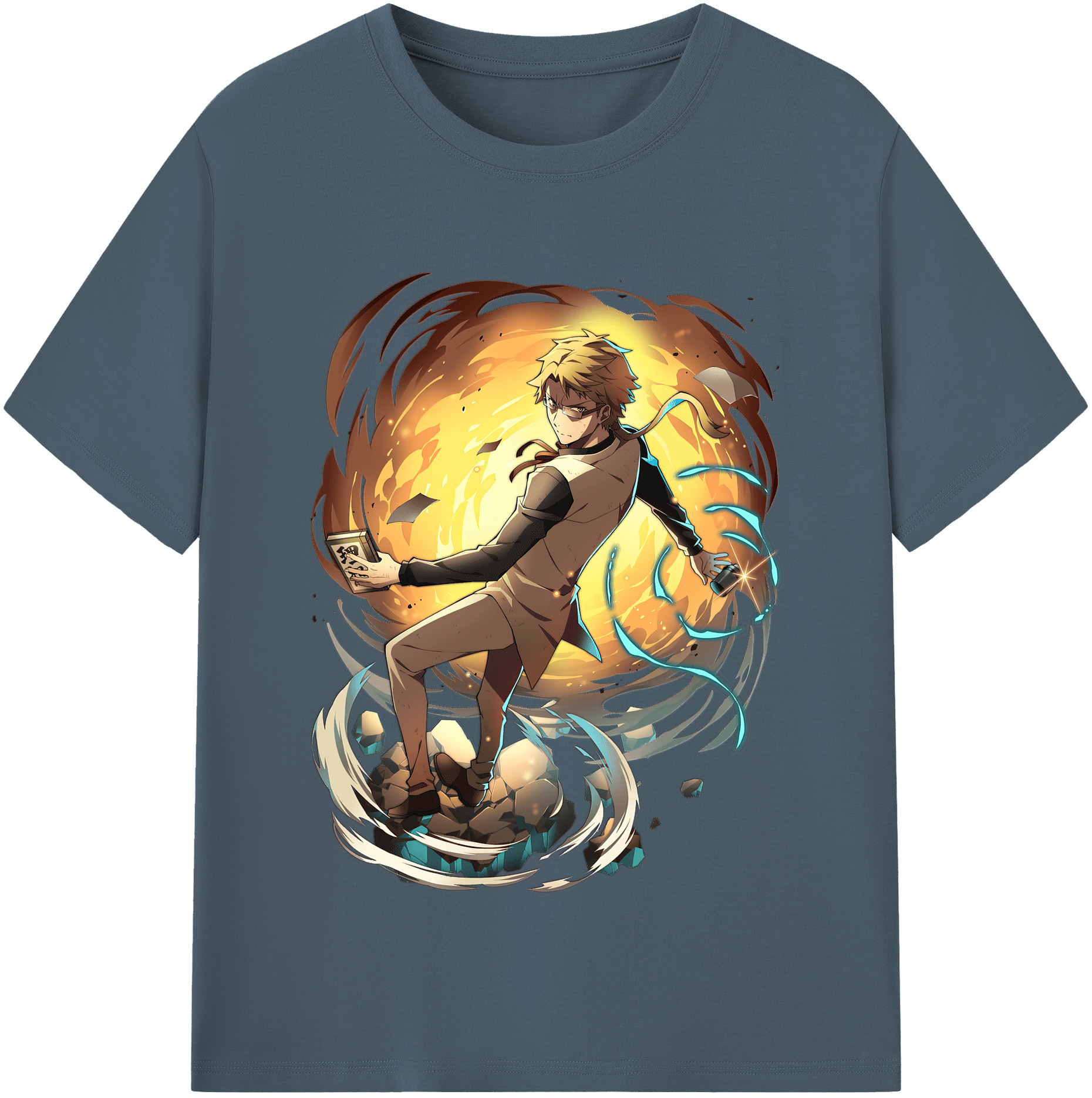 （画像用） 文豪ストレイドッグス Bungo Stray Dogs 綿100％半袖Tシャツ（フロントプリント）